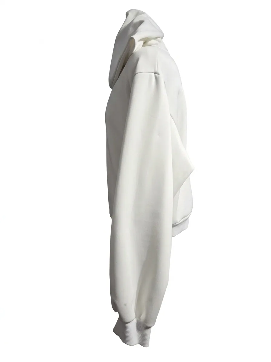 white double hoodie